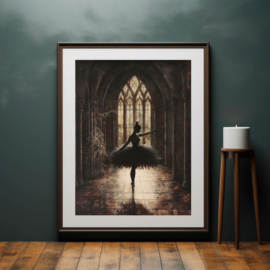 Ballerina Painting Vintage Dark Academia Art Print - Image 2