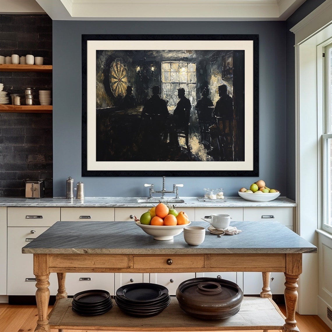 Irish Pub Print Dark Moody Art Abstract Wall Art St Patricks Day Art Irish Wall Decor - Image 2