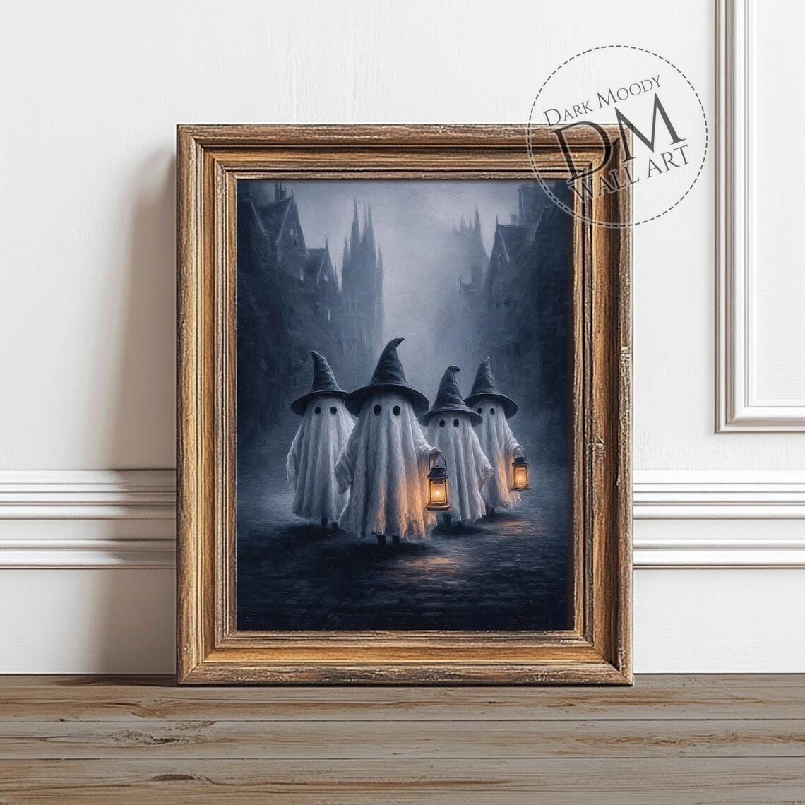Lanterns Gothic Halloween Haunted Decor Art Print