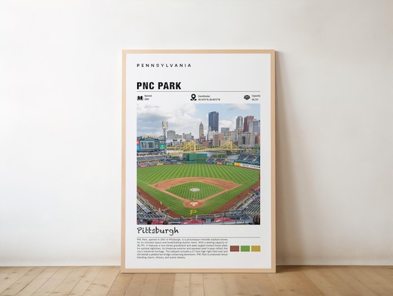 PNC Park Pittsburgh Pennsylvania Baseball Ballpark Sports Poster