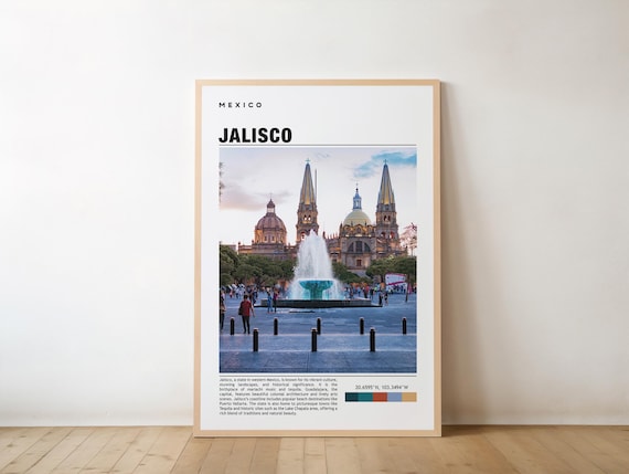 Jalisco Print Poster Wall Art Travel Artwork Photo Mexico