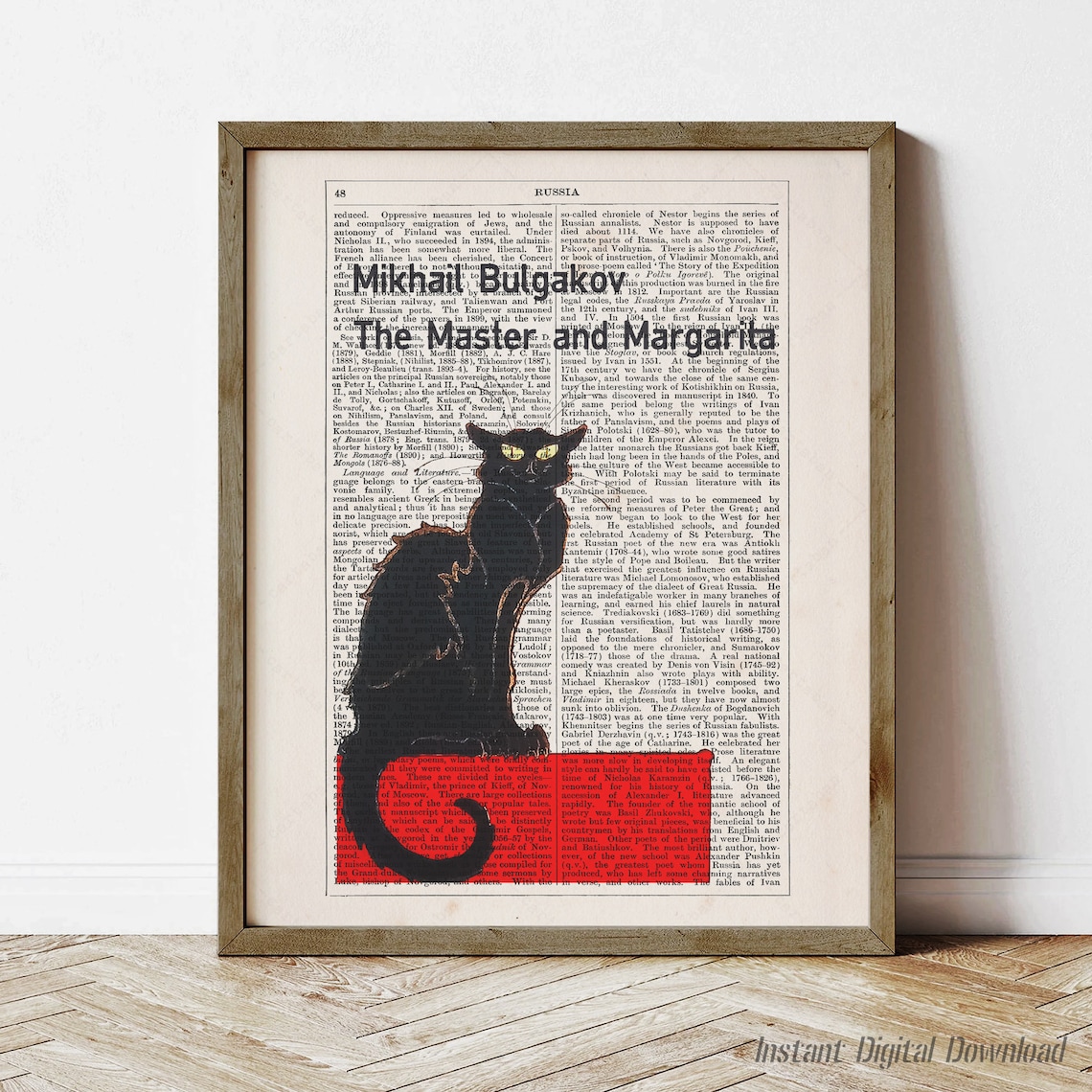 The Master and Margarita, Classic Literature Art Print