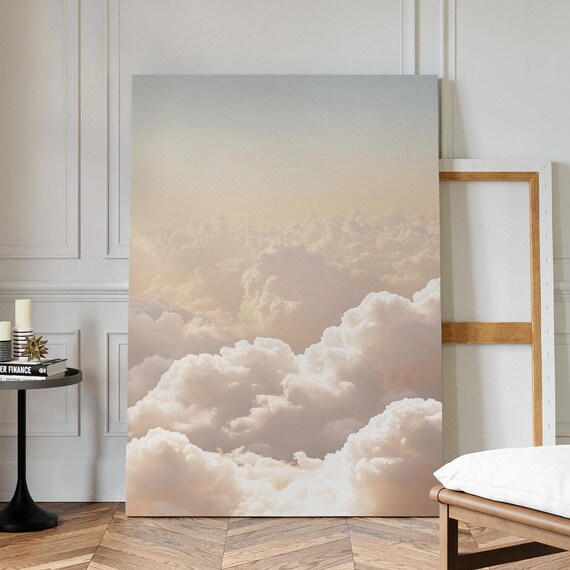 Golden Sunrise Cloudscape Warm Pastel Sky Cloud Gallery Art Poster