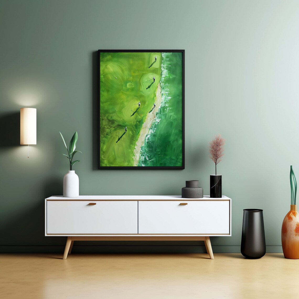 Modern Golf Course Art Print Landscape Print - Image 5
