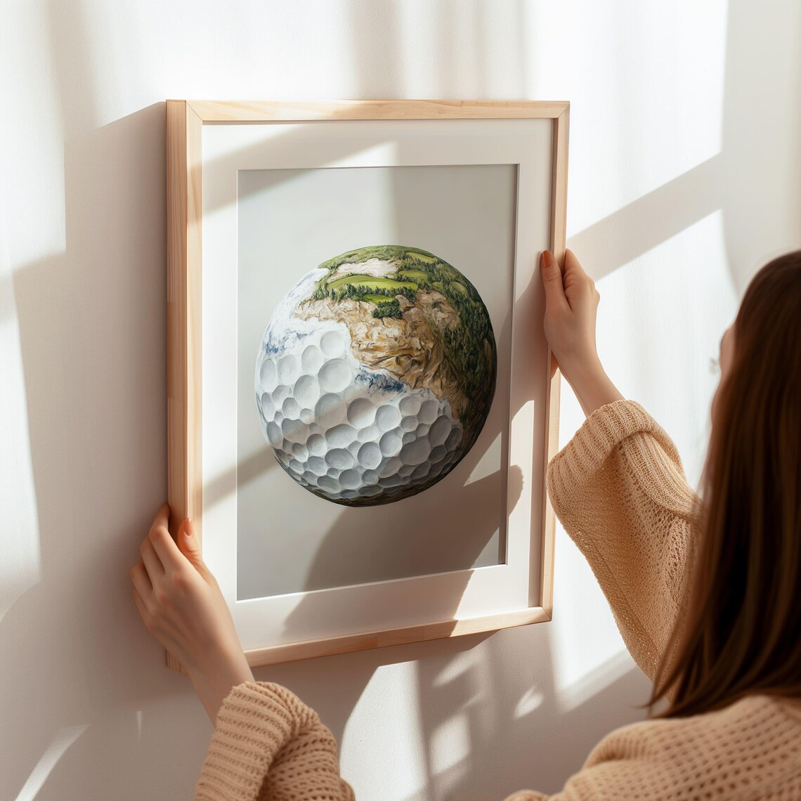Golf Art Print Modern Golf Course Wall Art Unique Golf Decor Golf Landscape Print - Image 5