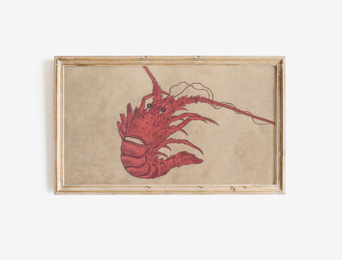 Lobster Neutral Coastal Art For TV - Image 2