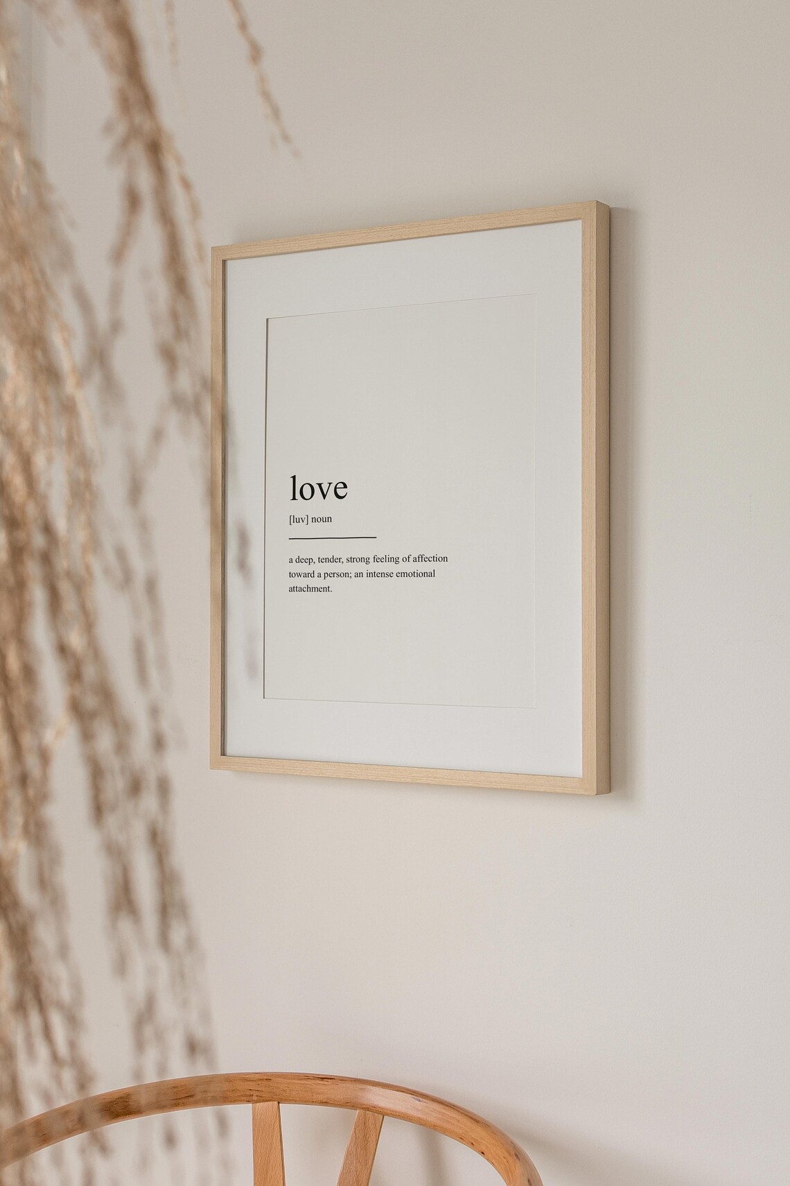 Art Love Definition, Minimalist Quote Art Print - Image 3
