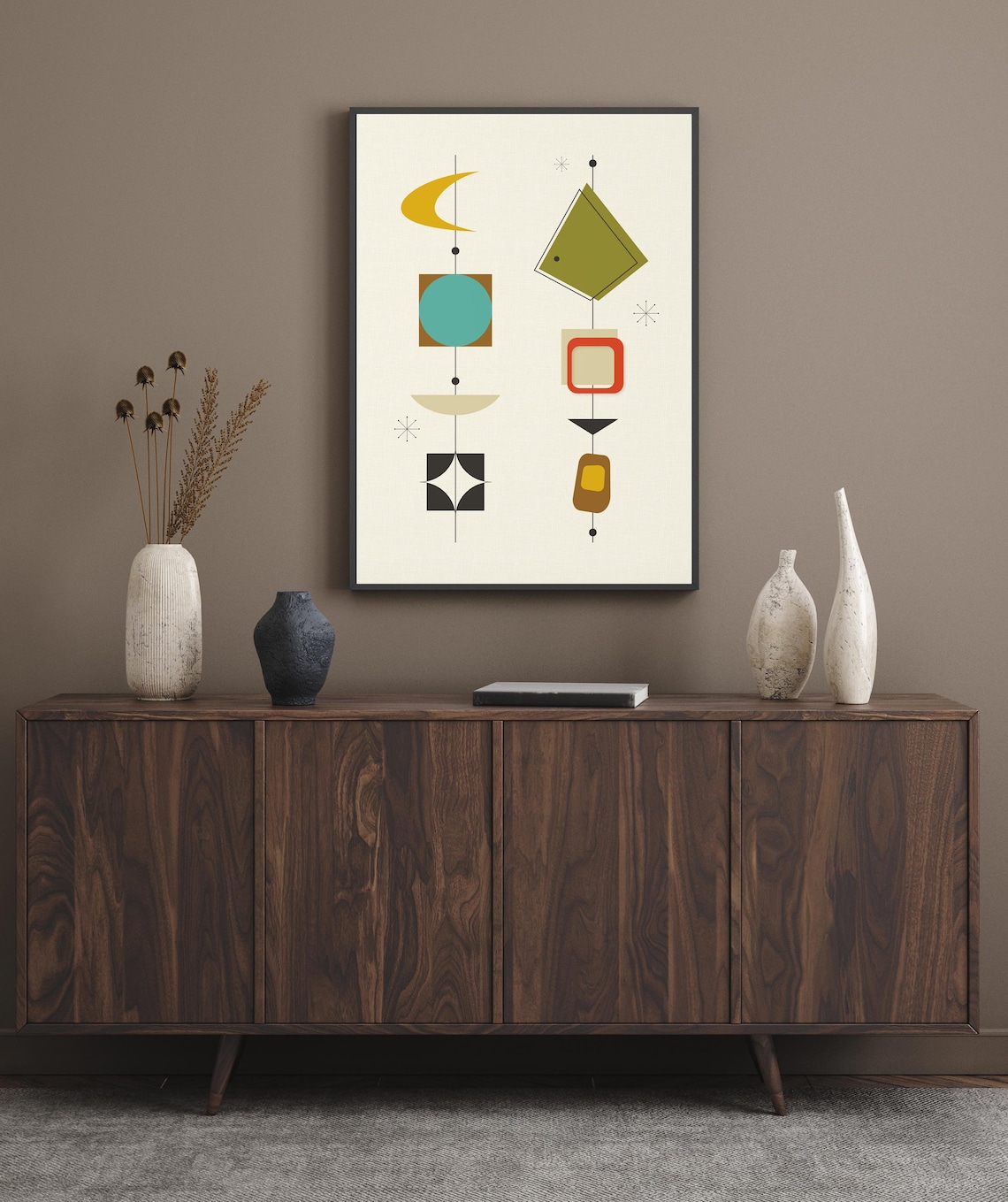Mid-Century Modern Vintage Retro Wall Art Print - Image 4