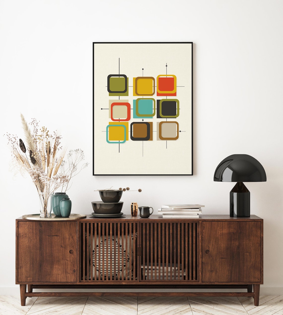 Mid Century Modern Retro Art Print, Vintage Style - Image 4