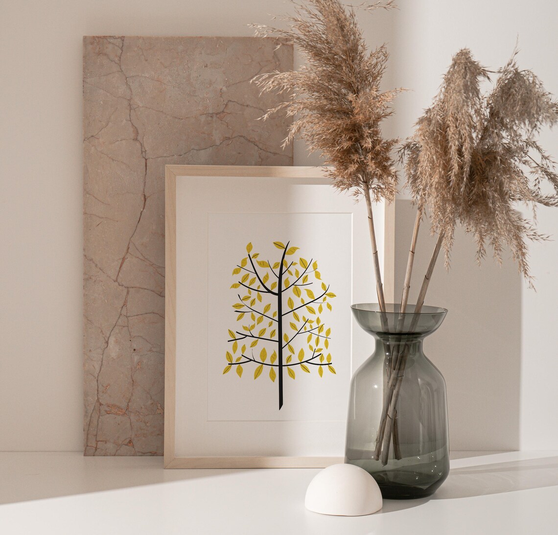 Minimalist Tree Art Print, Scandinavian Style - Image 3