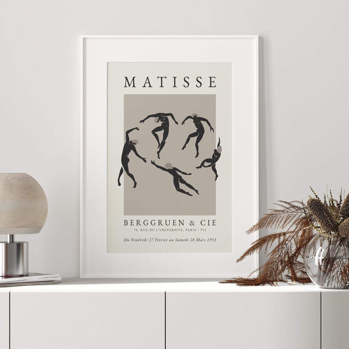 Boho Wall Art Print Matisse Wall Art Prints Henri Matisse Print Neutral Print Dancing Print Instant Matisse Print - Image 3