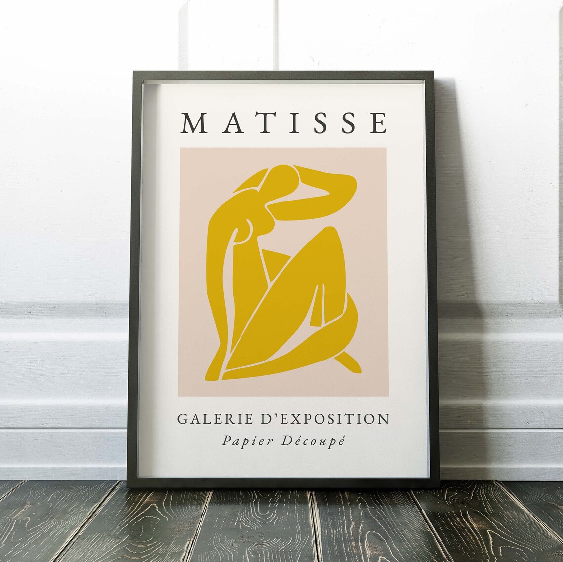 Matisse Ochre Nude Galerie d'Exposition Papier Découpé Poster - Image 2