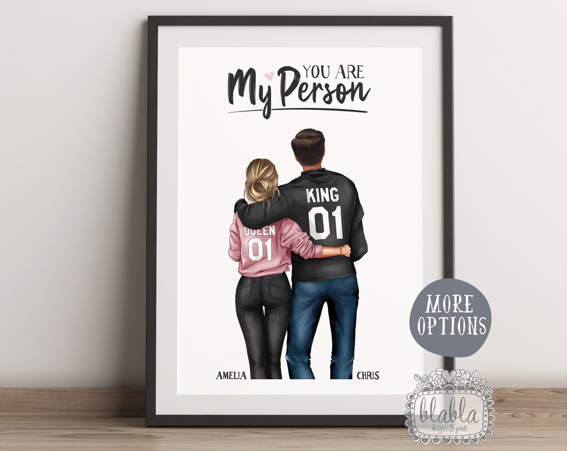 Personalized Couple Love Quote Art Print, Anniversary
