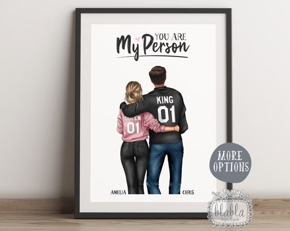 Personalized Couple Love Quote Art Print, Anniversary