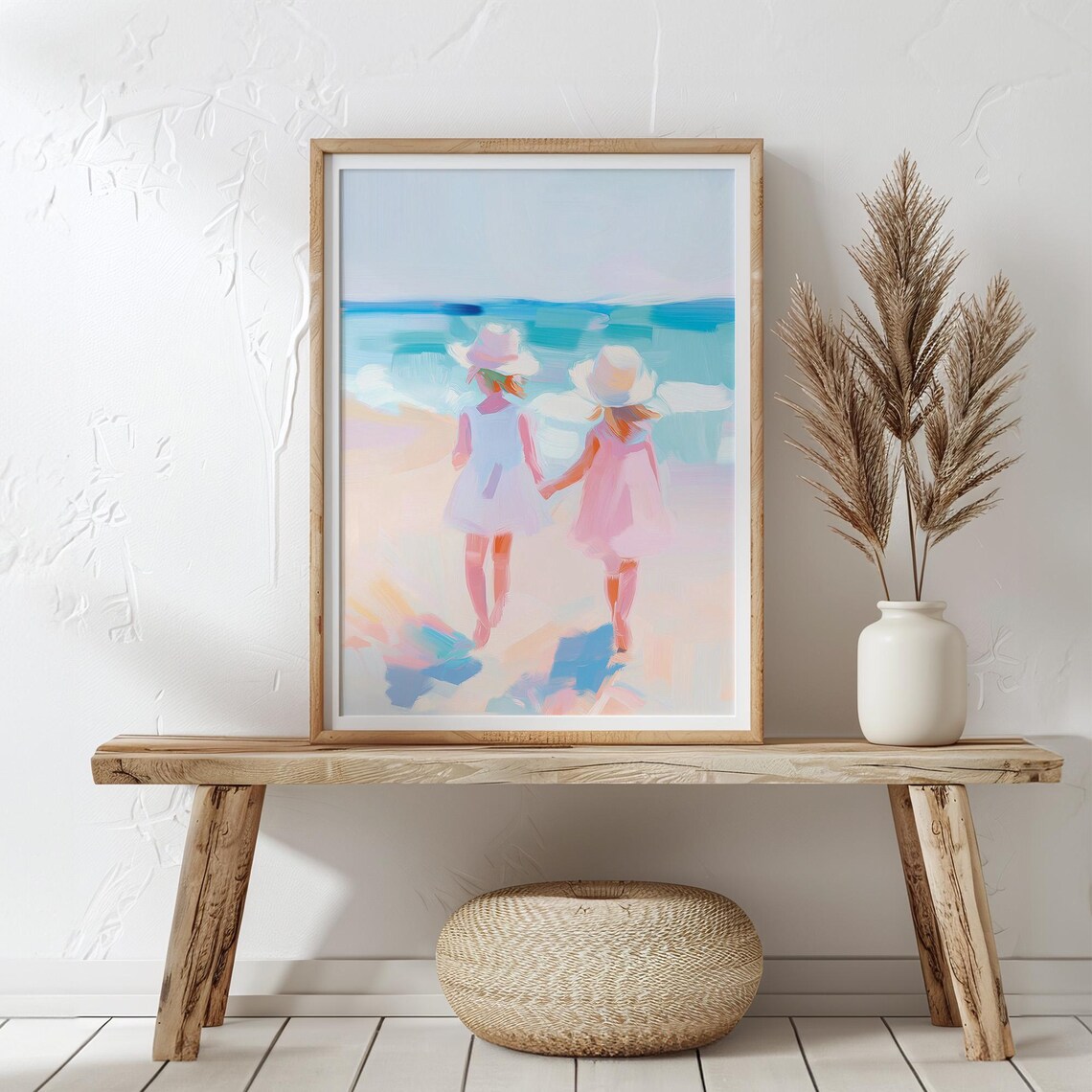 Beach Walk Summer Kids Poster, Coastal Ocean Scene - Image 4