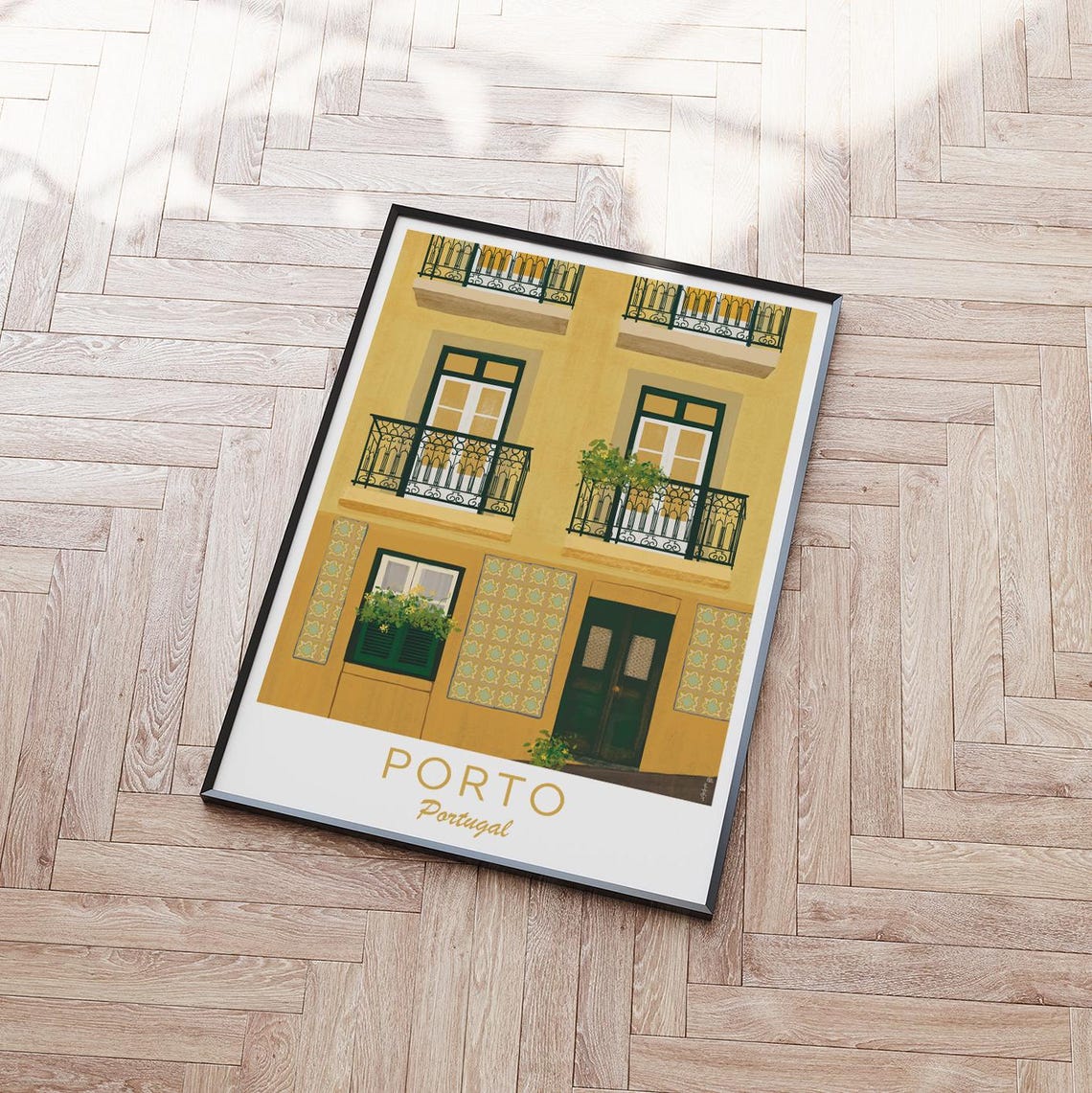 Portugal Illustration Lisbon Print Lisbon Illustration Porto Print Portugal Art Print Portugal Travel Poster Portugal Wall Art - Image 3