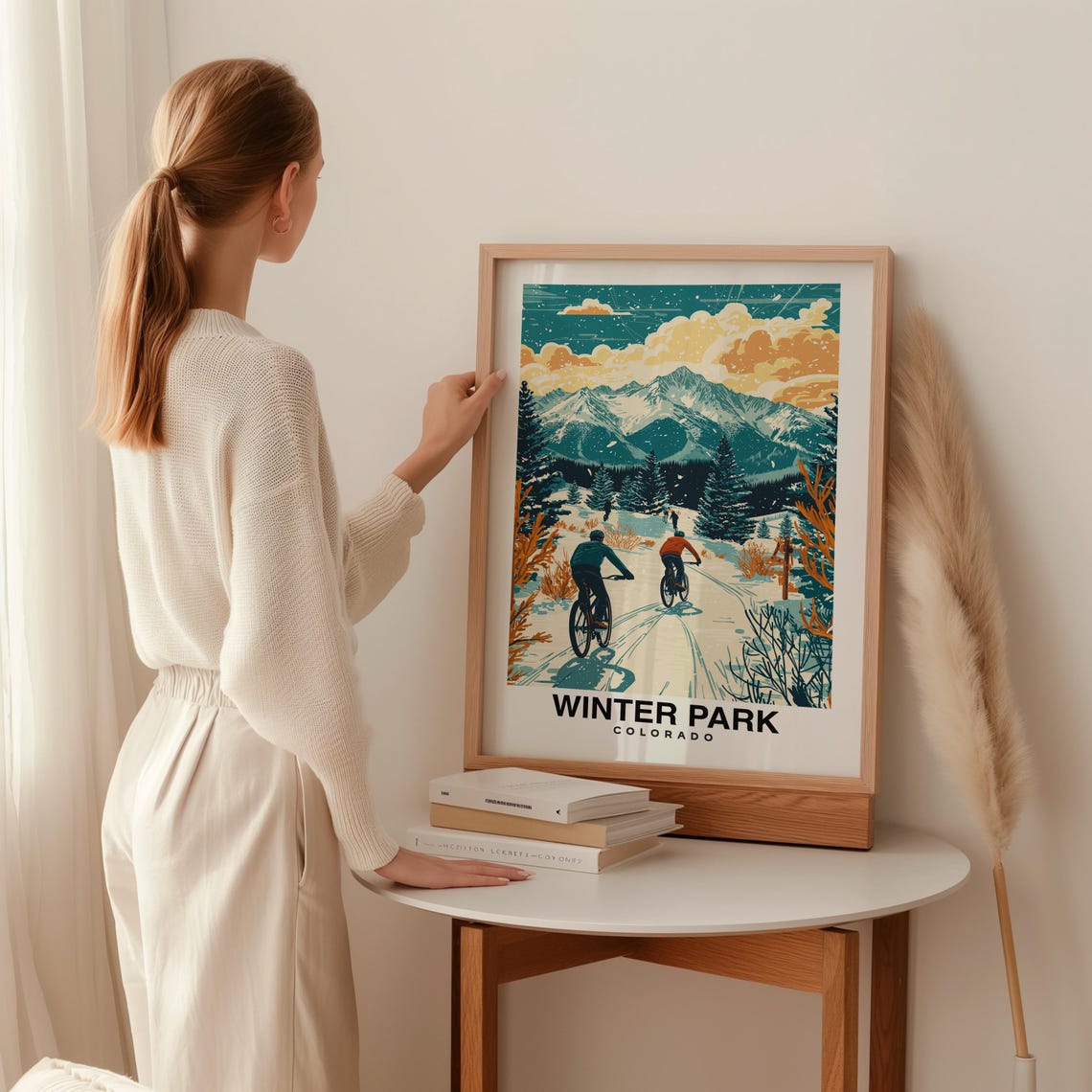 Winter Park Print Travel Poster Colorado Art Snowy Peaks Ski Resort Scenic Views Outdoor Adventure Mountain Charm Winter Wonderland - Image 2