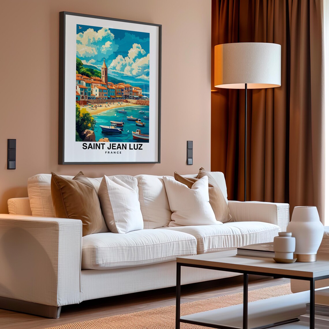 Saint Jean Luz Poster France France Print Saint Jean Luz Travel Gift Saint Jean Luz Gift Wedding Gift Birthday Gift - Image 4