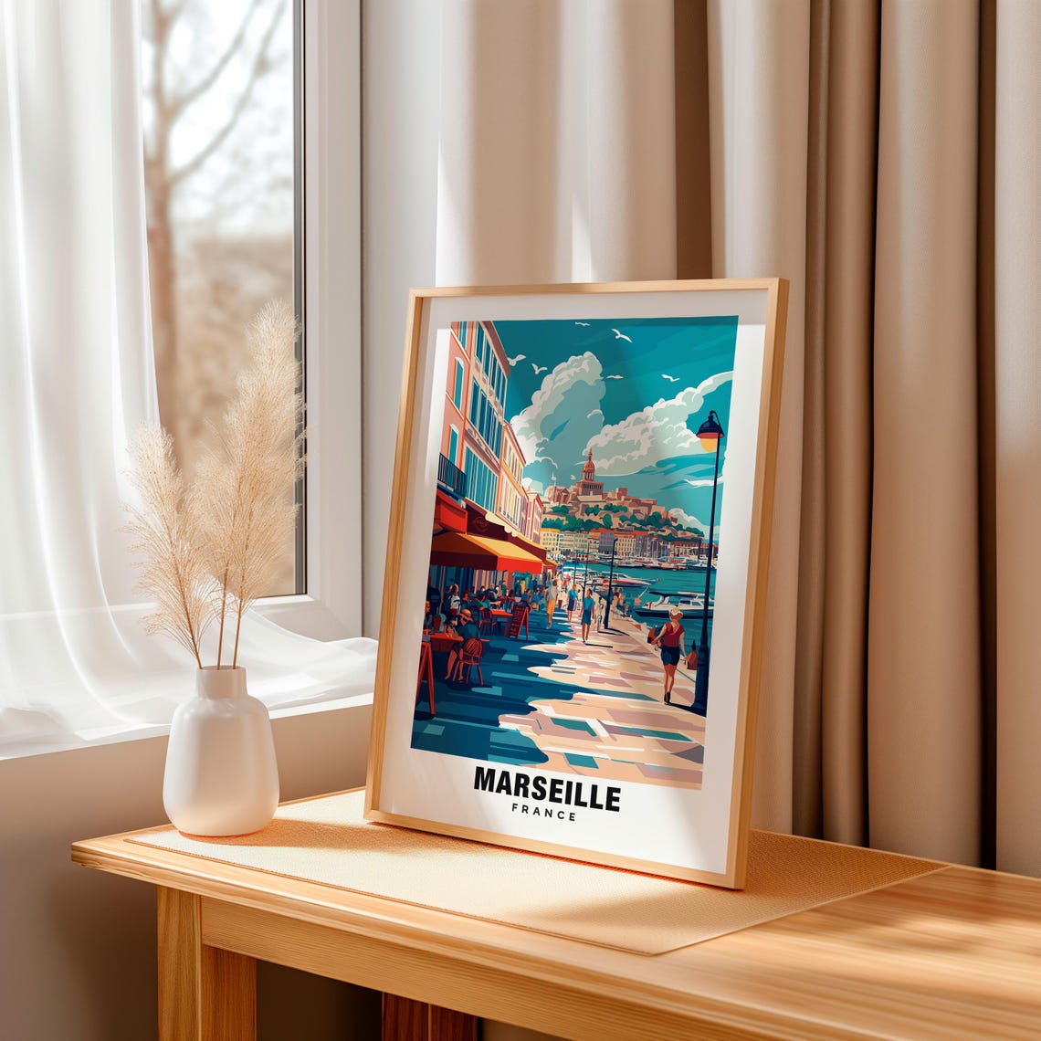 Marseille Print France Poster Marseille Views Marseille Harbor Marseille City France Charm Marseille Beauty Marseille Heritage - Image 3