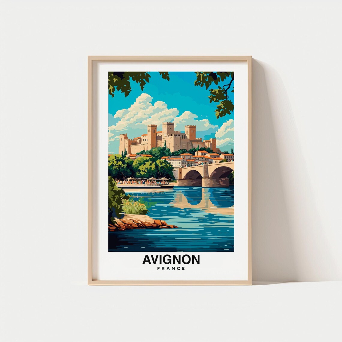 Avignon Print Wall Art France France Print Avignon Travel Gift Avignon Poster French Heritage Birthday Gift