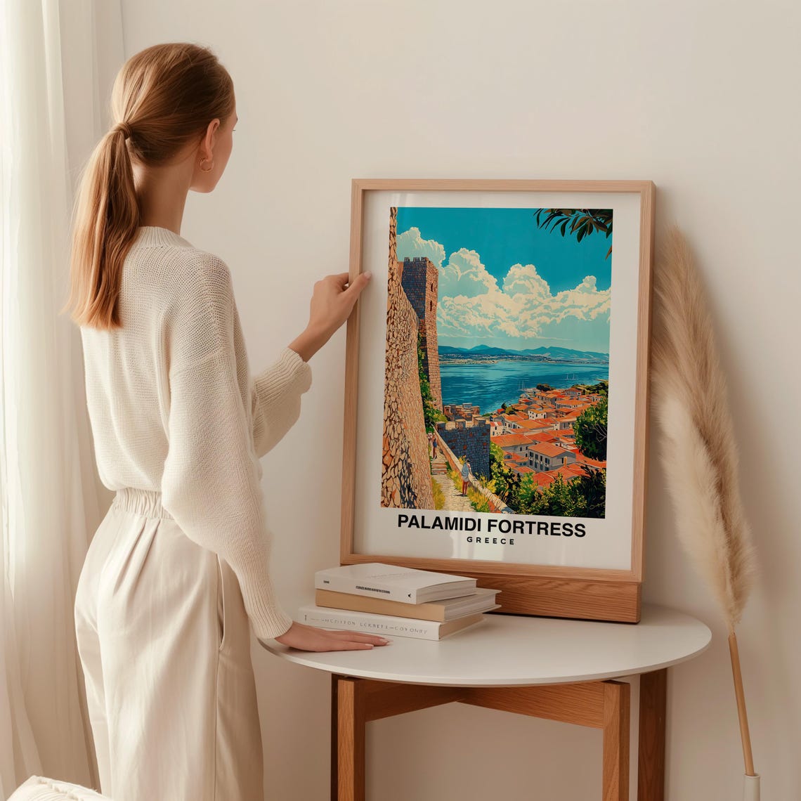 Palamidi Fortress Travel Print Wall Art Nafplio Greece City Print Palamidi Fortress Travel Gift Palamidi Fortress Poster Travel Gift - Image 2
