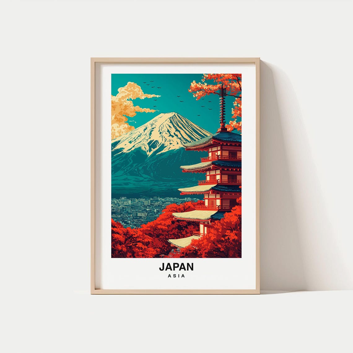 Japan Travel Print Japan Travel Gift City Poster Wedding Gift Birthday Present Asian Culture Japenese Art