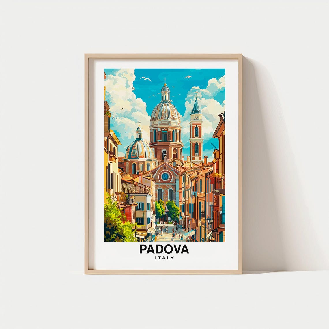 Padova City Print Padova Travel Poster Italy Travel Gift Padova Italy Poster Padova Gift Italian Gift Italian Art