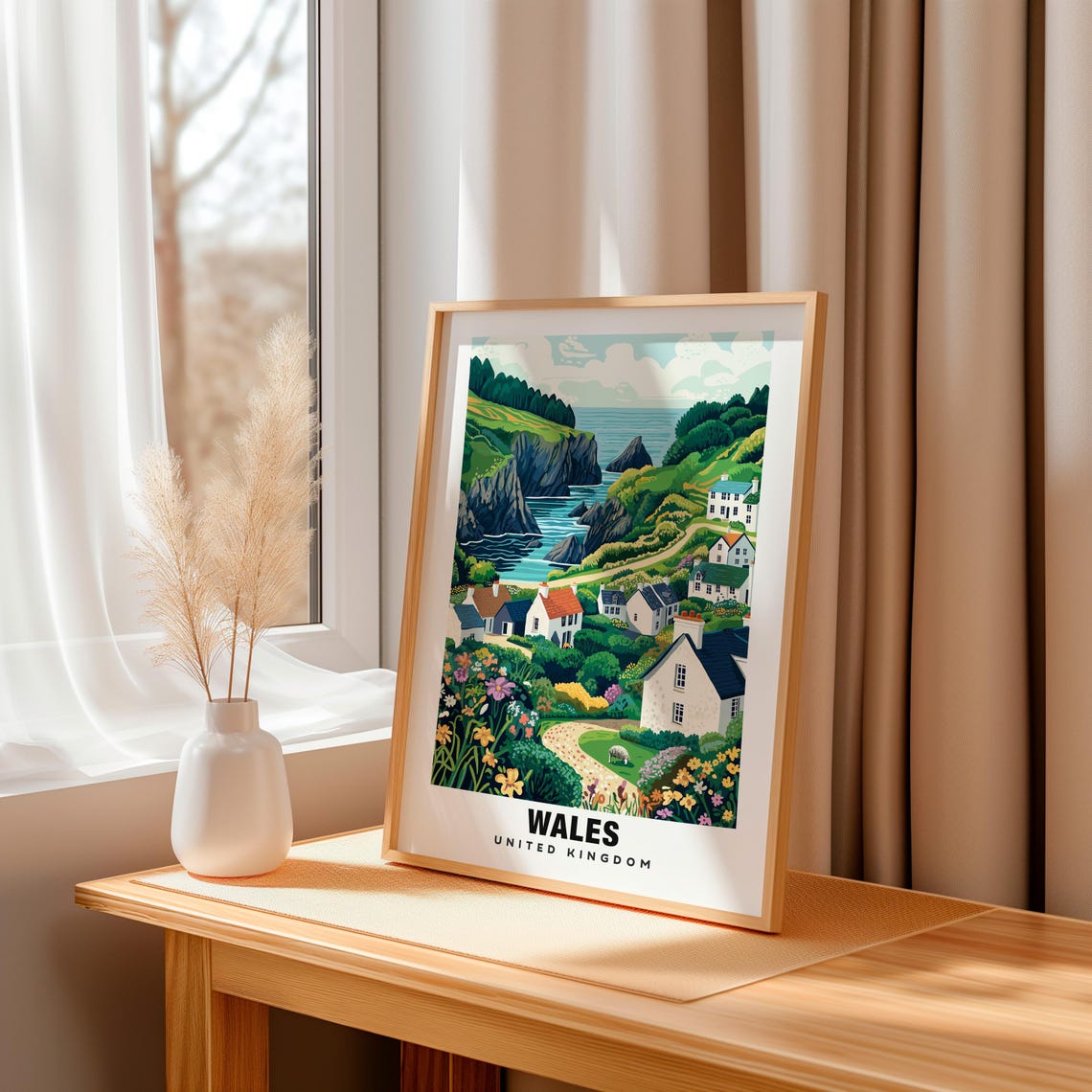 Wales Print Wales Poster Wales Views Wales Coast Wales Mountains Wales Charm Wales Beauty Wales Heritage Wales Art British History - Image 3