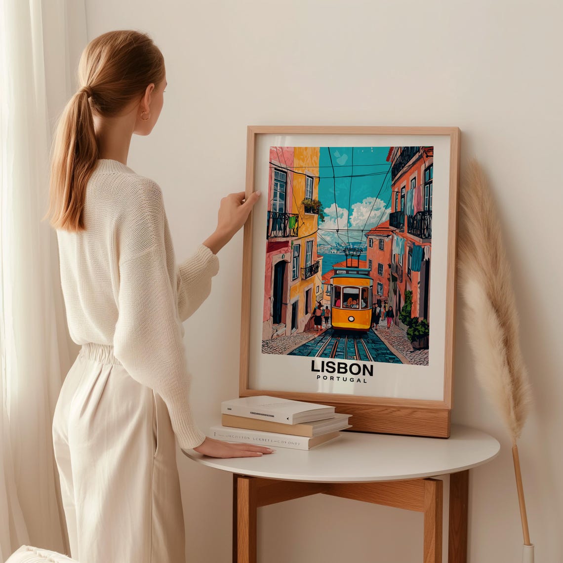 Lisbon City Print Lisbon Travel Poster Portugal Travel Gift Lisbon Portugal Poster Lisbon Gift Portugal Culture - Image 2