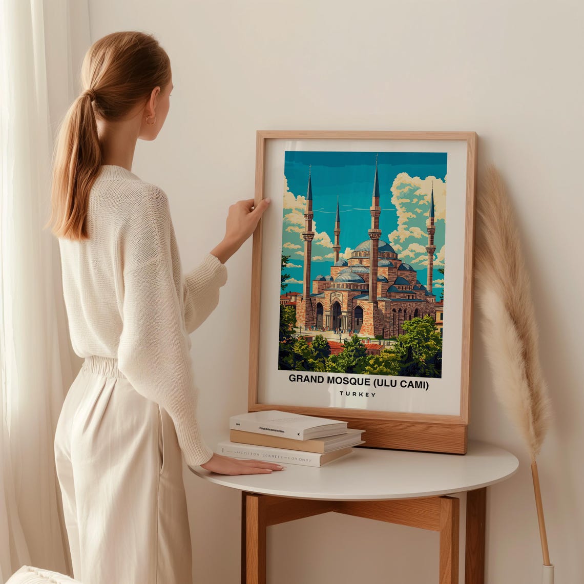 Grand Mosque Ulu Cami Travel Print Wall Art Bursa Turkey City Print Grand Mosque Ulu Cami Travel Gift Travel Gift - Image 2