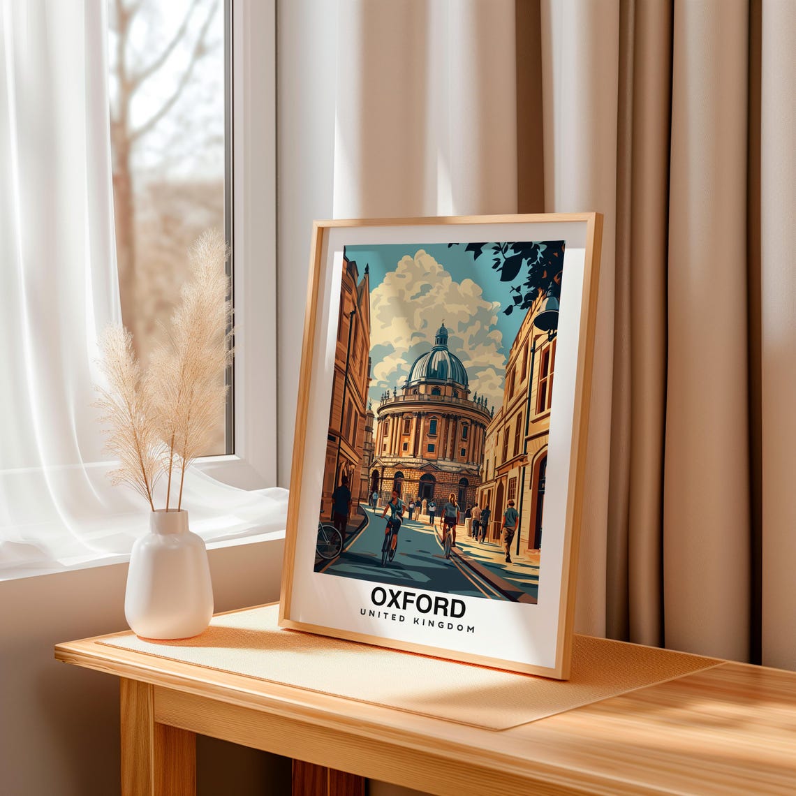 Oxford Uk Print England Poster Travel Wall Art Cityscape Print Historic Art University Decor Scenic Print Uk Poster Travel Poster - Image 3