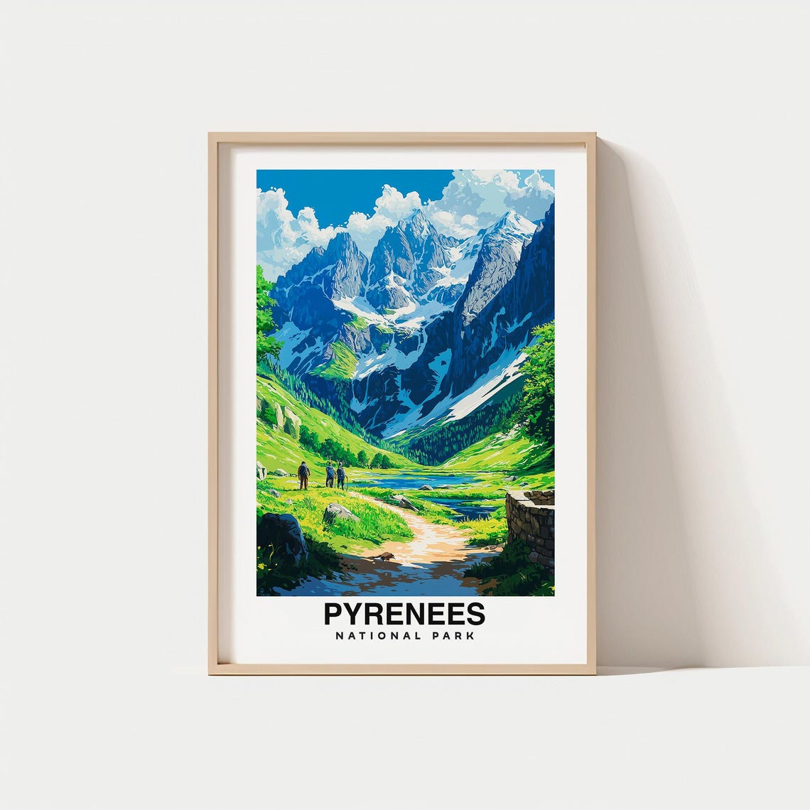 Pyrenees National Park Travel Print France Travel Gift City Poster Birthday Present French Culture
