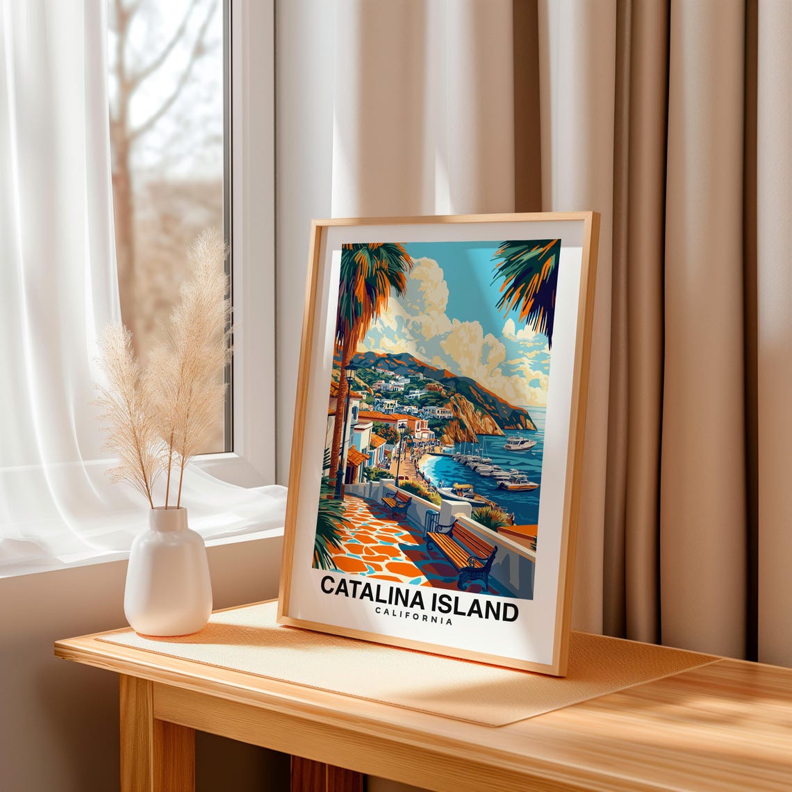 Catalina Island Santa Catalina Travel Print Wall Art Catalina Island Santa Catalina City Print Catalina Island Catalina Island - Image 3