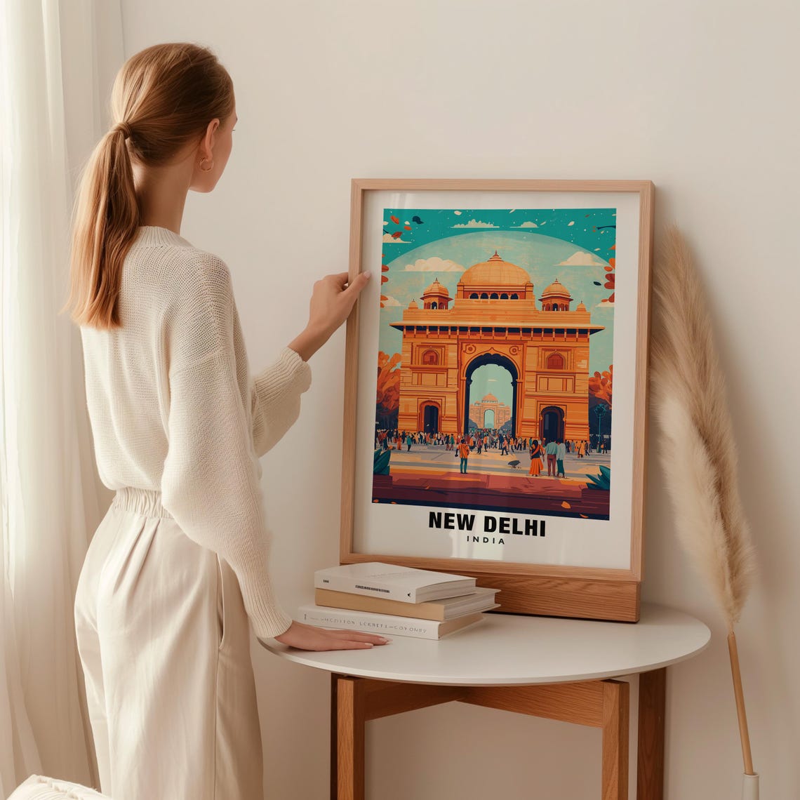 New Delhi Print India Poster New Delhi Views New Delhi Landmarks New Delhi City India Charm New Delhi Beauty New Delhi Heritage - Image 2