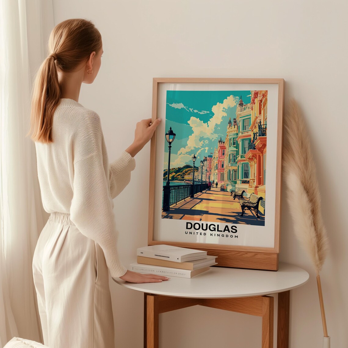 Douglas Travel Print Wall Art Douglas Isle Of Man City Print Douglas Travel Gift Douglas City Poster Travel Gift - Image 2