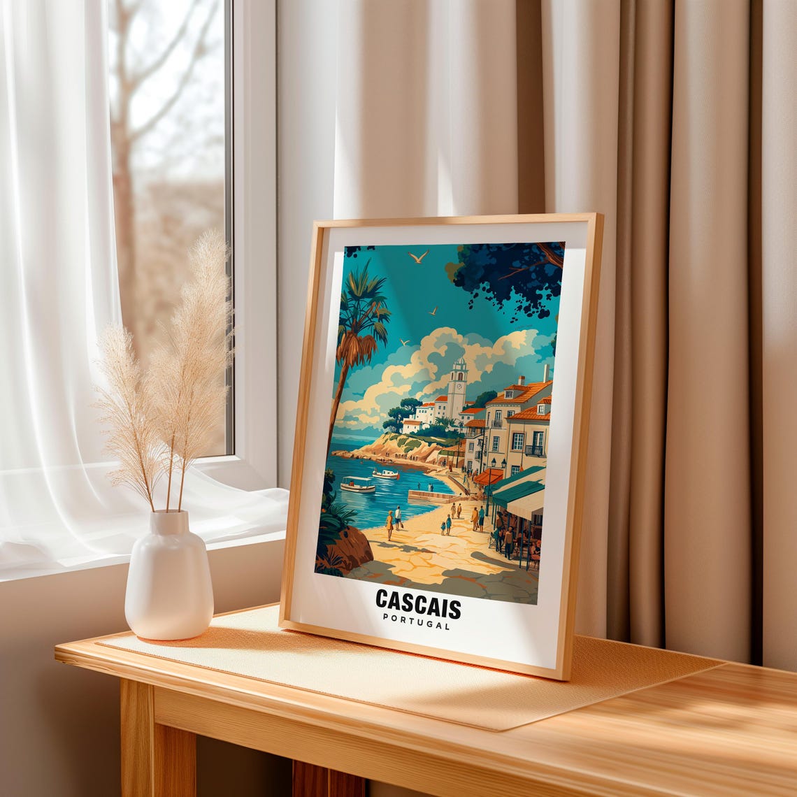 Cascais Print Portugal Poster Cascais Views Cascais Beaches Cascais Town Portugal Charm Cascais Beauty Cascais Heritage Cascais Art - Image 3
