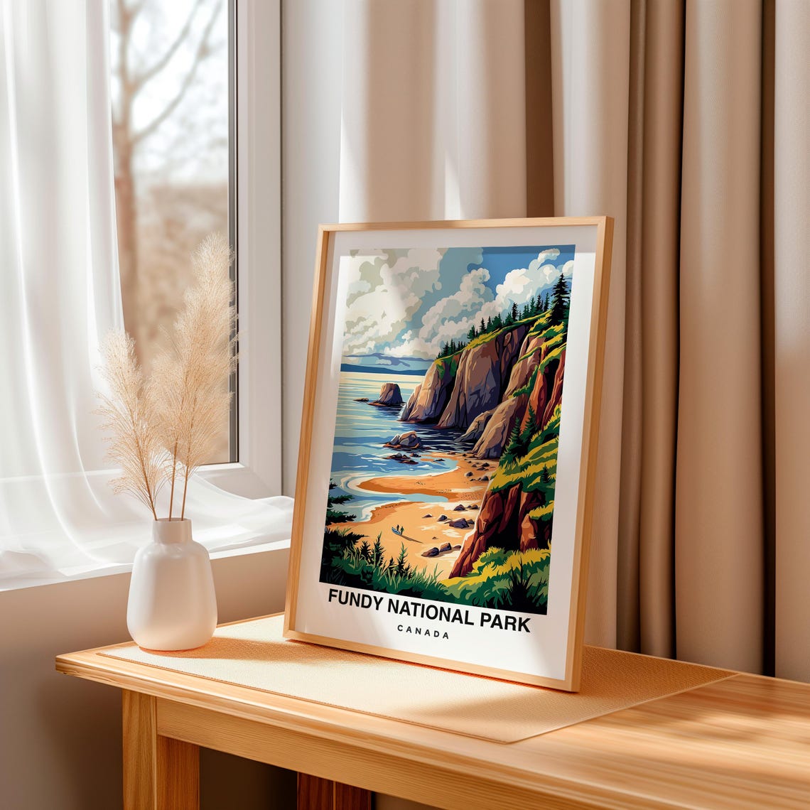 Fundy National Park Print Canada Poster Travel Wall Art Fundy Print Nature Poster New Brunswick Art National Park Print Travel Art - Image 3