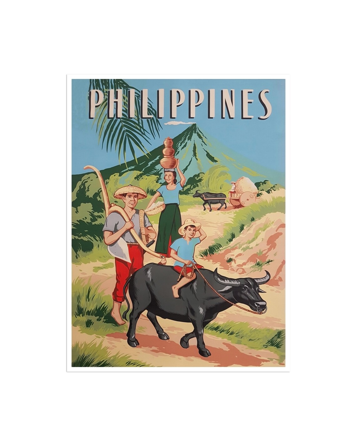 Philippines Travel Art Print, Abstract Modern Decor