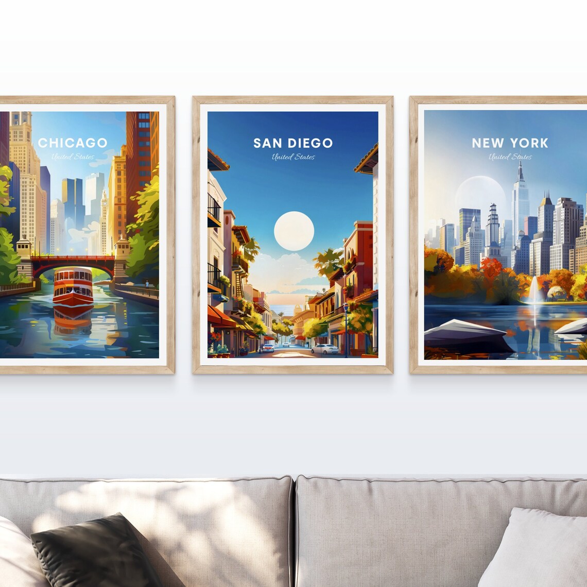 San Diego California Old Town Street Adobe Sunset Travel Poster - Image 4