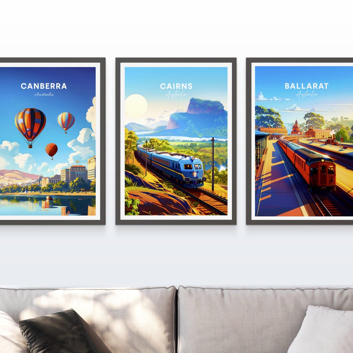 Cairns Australia Scenic Train Ride Mountains Jungle View Poster - Image 3