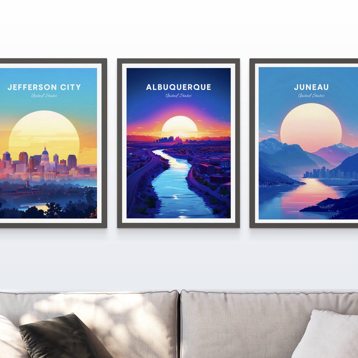 Albuquerque Travel Print Us Travel Poster Albuquerque Poster Albuquerque New Mexico Poster Personalized Gift Wedding Gift Custom Text - Image 3