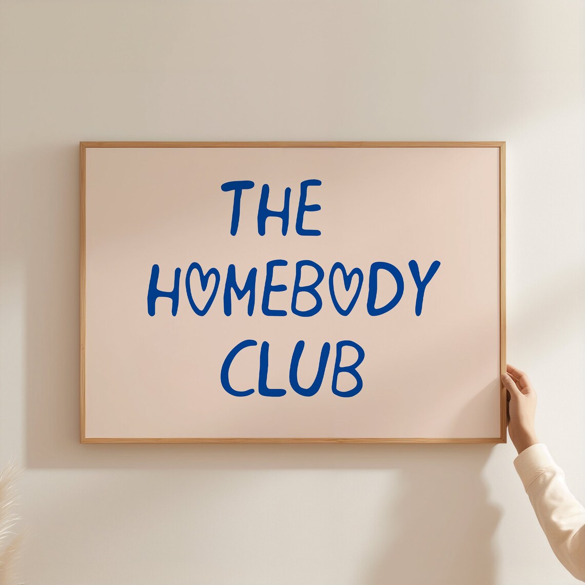 The Homebody Club Art Print, Trendy Self-Care Decor