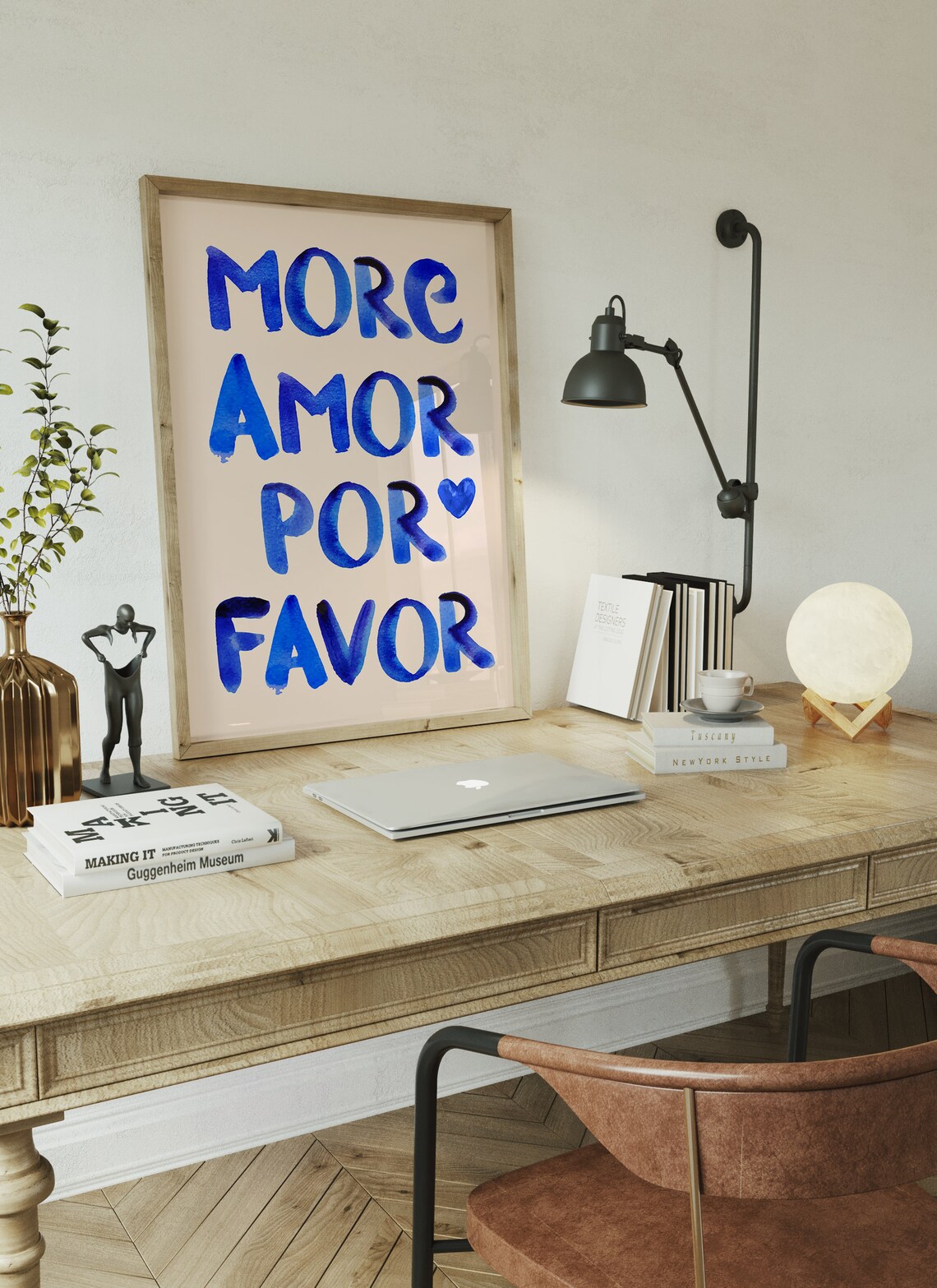More Amor Por Favor Love Quote, Preppy Decor Poster - Image 4