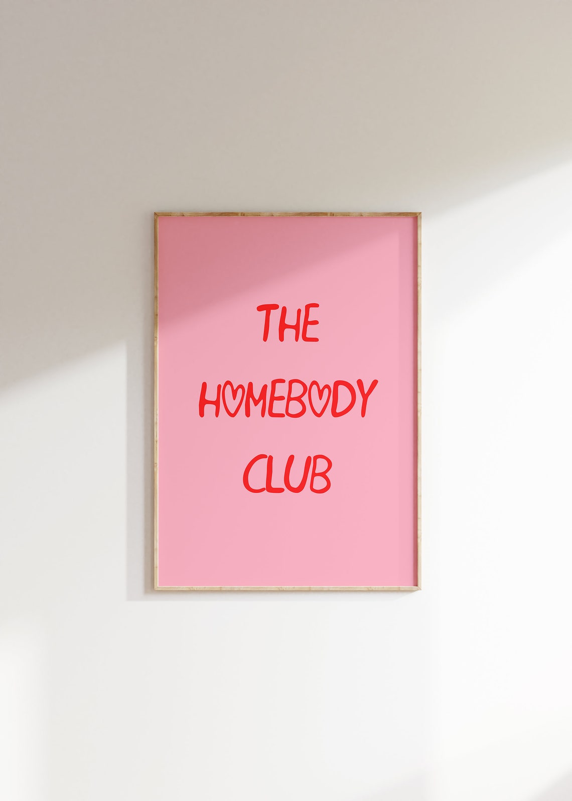 The Homebody Club Art Print Homebody Wall Art Self Care Poster Trendy Art Prints Wall Art Girl Apartment Decor The Couch Club