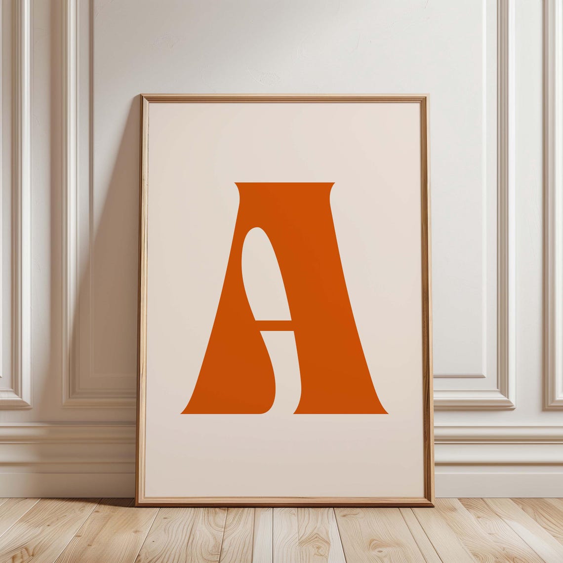 Personalized Letter Print Custom Initial Wall Art Alphabet Boho Decor Minimalist Elegant Typography