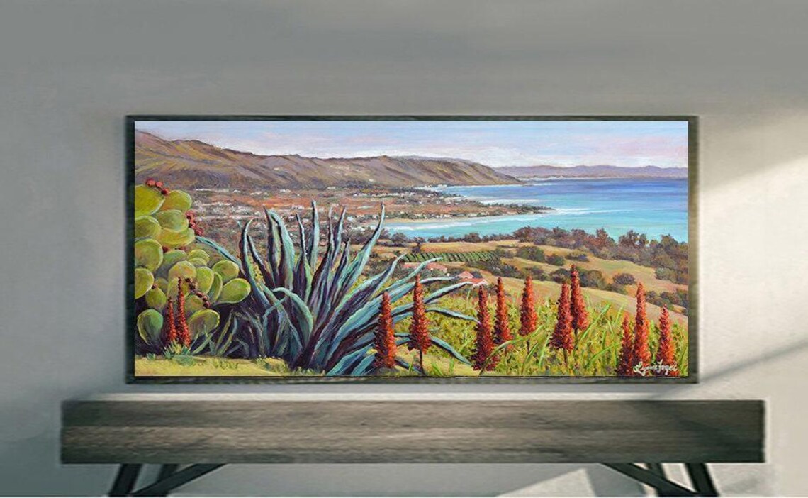 Santa Barbara Goleta Landscape Art Print, The Good Land