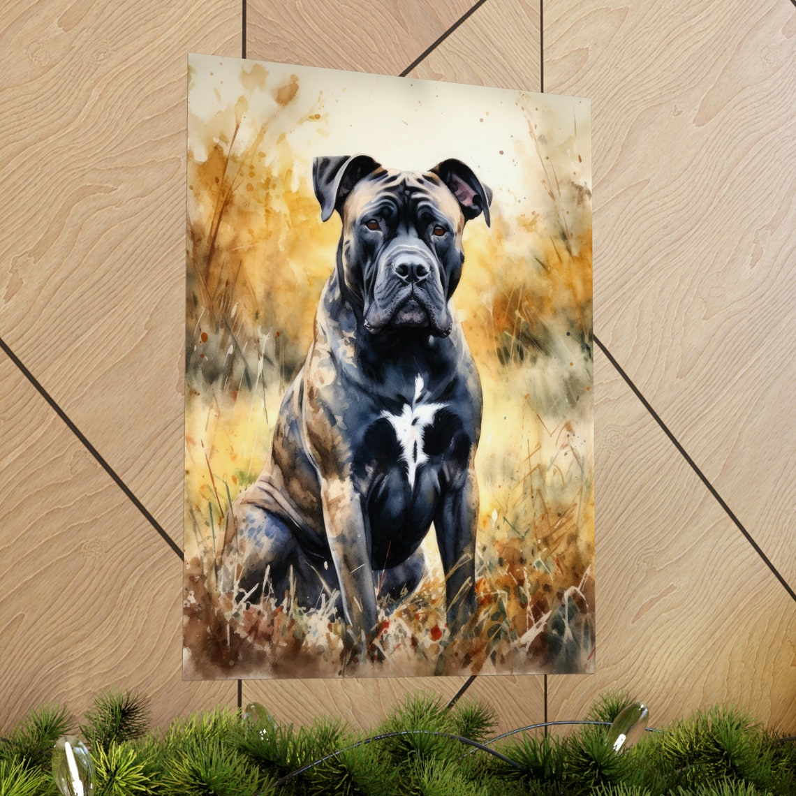Cane Corso Dog Art Print Dog Wall Art Animal Art Print Animal Art Poster Dog Lover Gift Colorful Animal Wall Art Cool Dog Art - Image 2
