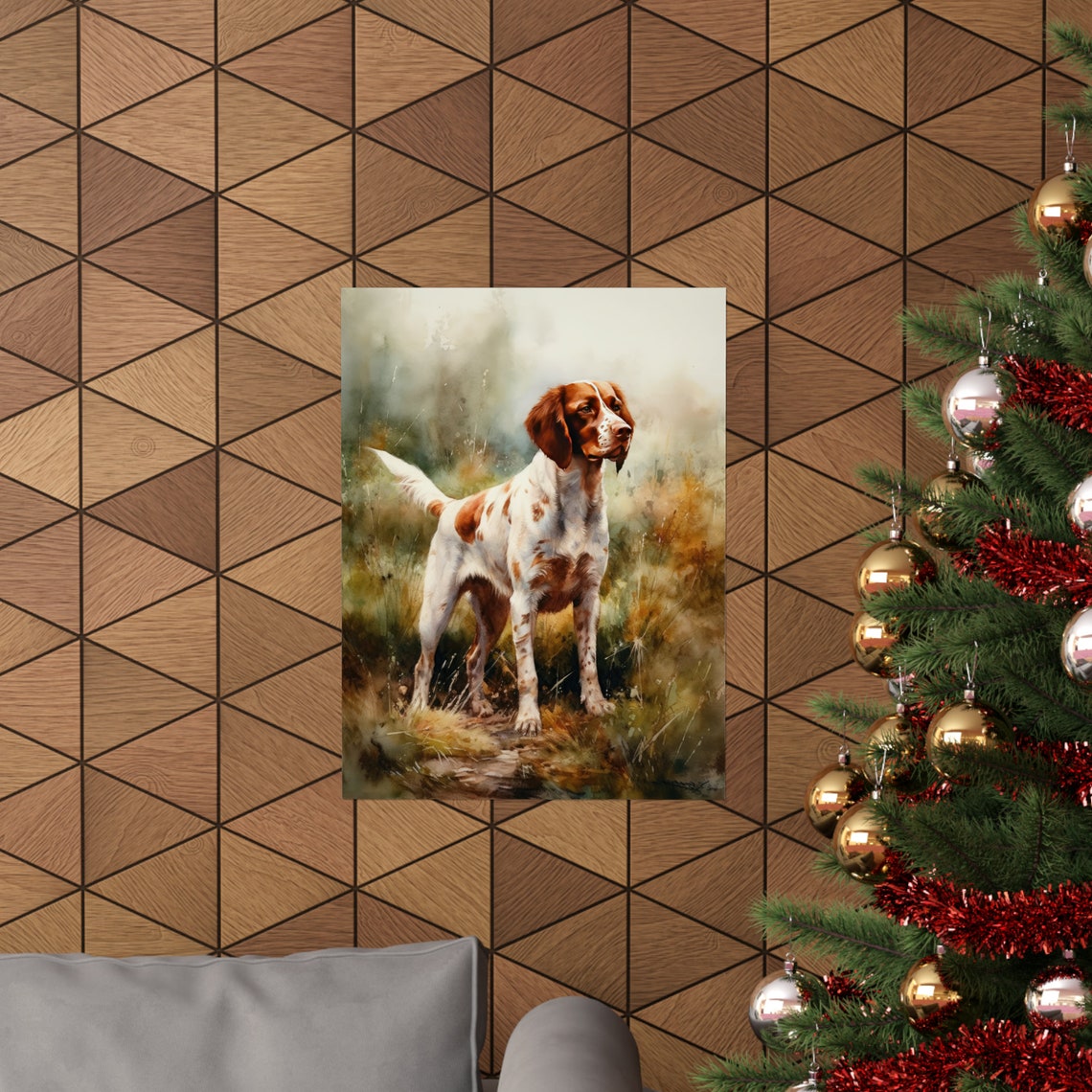 Brittany Dog Dog Art Print Dog Wall Art Animal Art Print Animal Art Poster Dog Lover Gift Colorful Animal Wall Art Cool Dog Art - Image 3