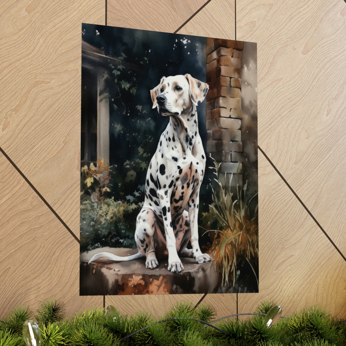 Dalmatian Dog Art Print Dog Wall Art Animal Art Print Animal Art Poster Dog Lover Gift Colorful Animal Wall Art Cool Dog Art - Image 2