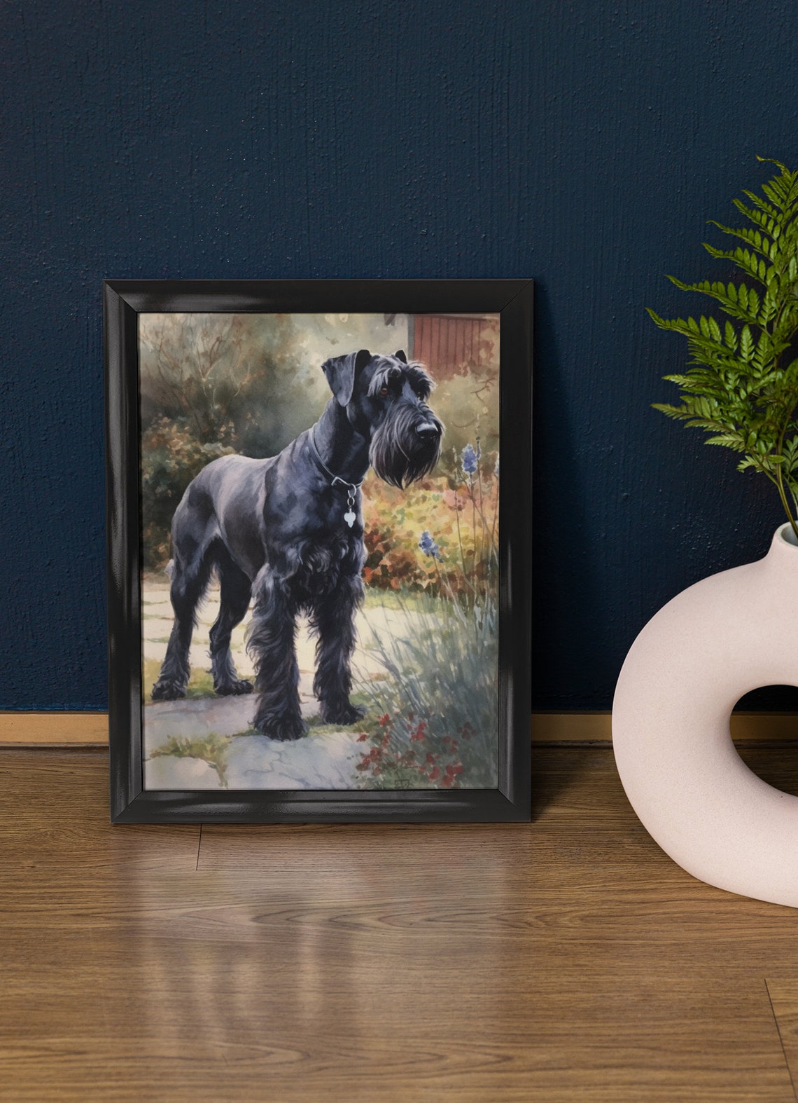 Giant Schnauzer Dog Art Print Dog Wall Art Animal Art Print Animal Art Poster Dog Lover Gift Colorful Animal Wall Art Cool Dog Art